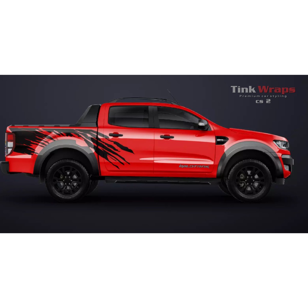Decal xe bán tải - Tem xe bán tải thiết kế đơn giản 2