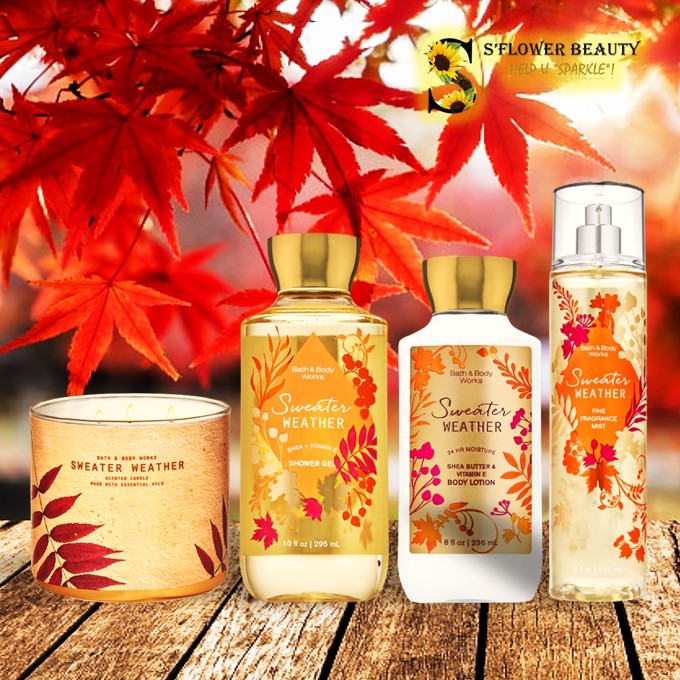 BST WINTER SCENTS | Sweater Weather | Gel Tắm - Dưỡng Thể - Xịt Thơm Toàn Thân Bath &amp; Body Works