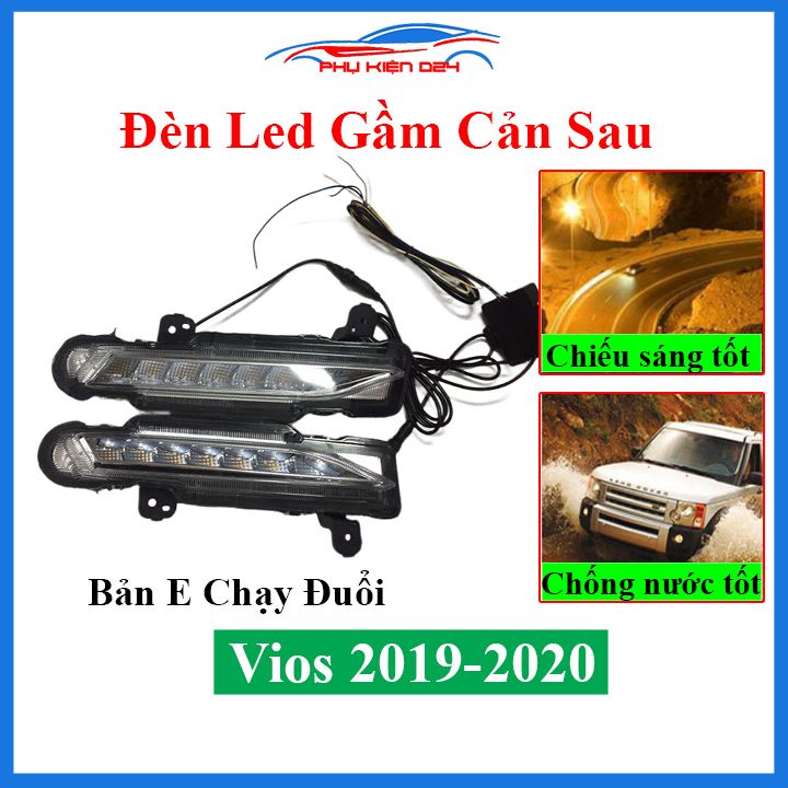 Đèn led mí ca lăng calang Vios 2019-2020-2021 bản E chạy đuổi