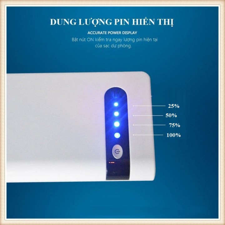 Thiết bị kích điện ô tô kiêm sạc dự phòng 20000mah cao cấp