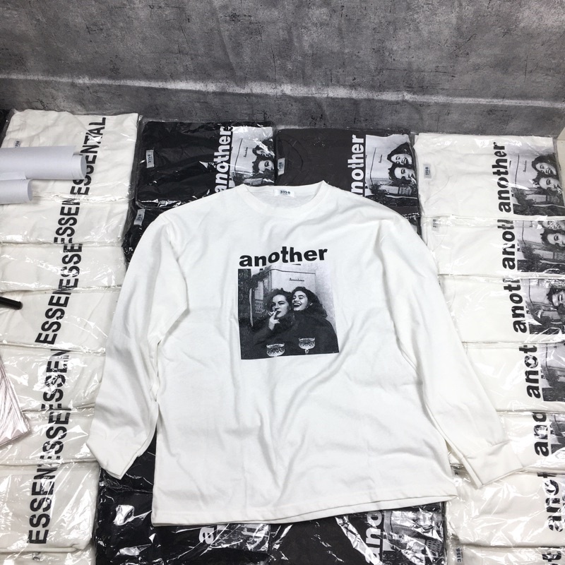 Áo thun dài tay another 3158 mặc nhóm cho nam nữ tay dài từ 40-70kg unisex. | BigBuy360 - bigbuy360.vn