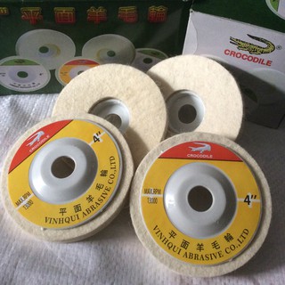 Nỉ trắng đánh bóng hiệu cá sấu