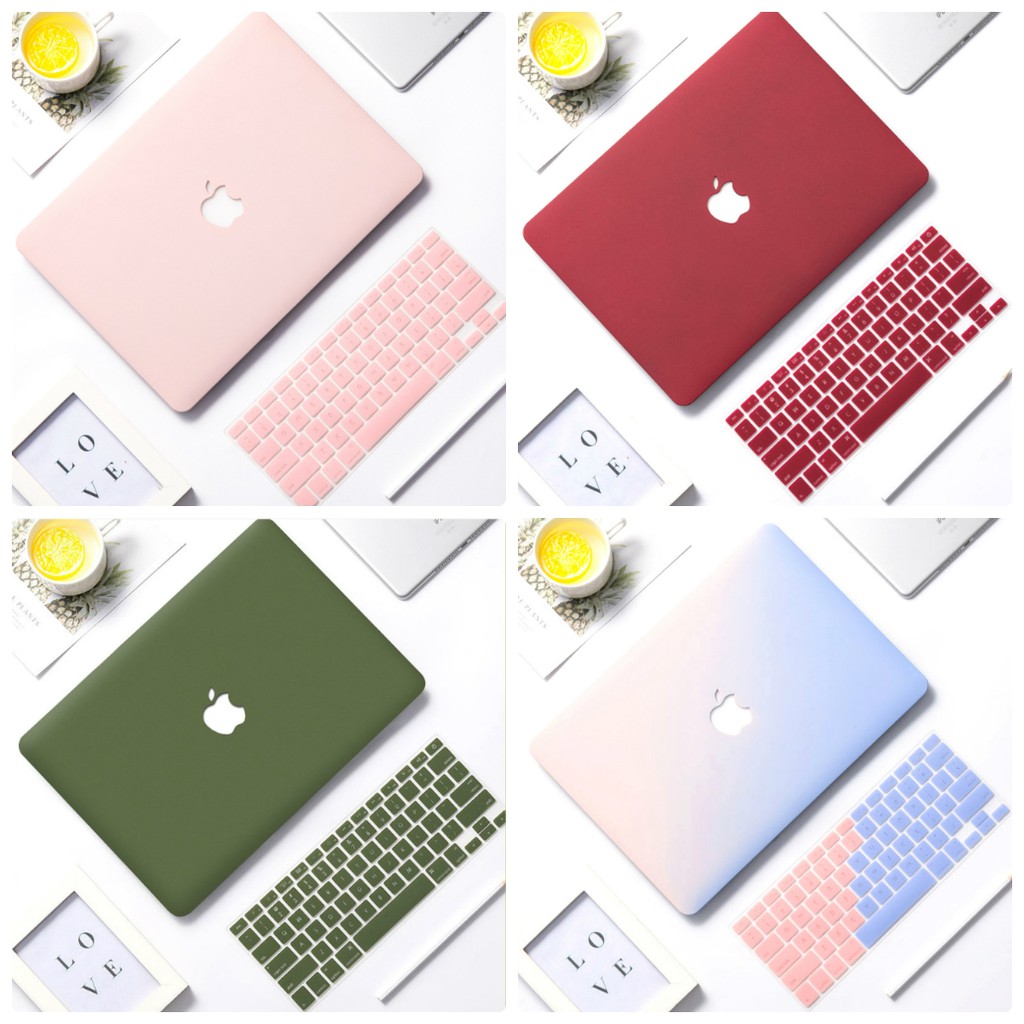 COMBO ỐP + PHỦ PHÍM DÀNH CHO MACBOOK ĐỦ DÒNG (TẶNG KÈM NÚT BỊT BỤI+ CHỐNG GÃY SẠC)