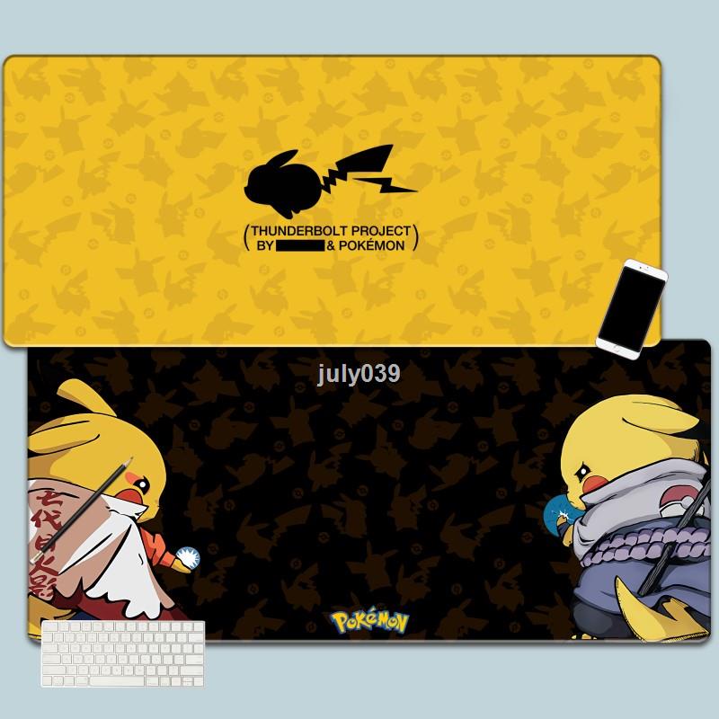 Pokémon ❈☂☏Miếng Lót Chuột Và Bàn Phím Chống Trượt In Hình Pikachu Đáng Yêu