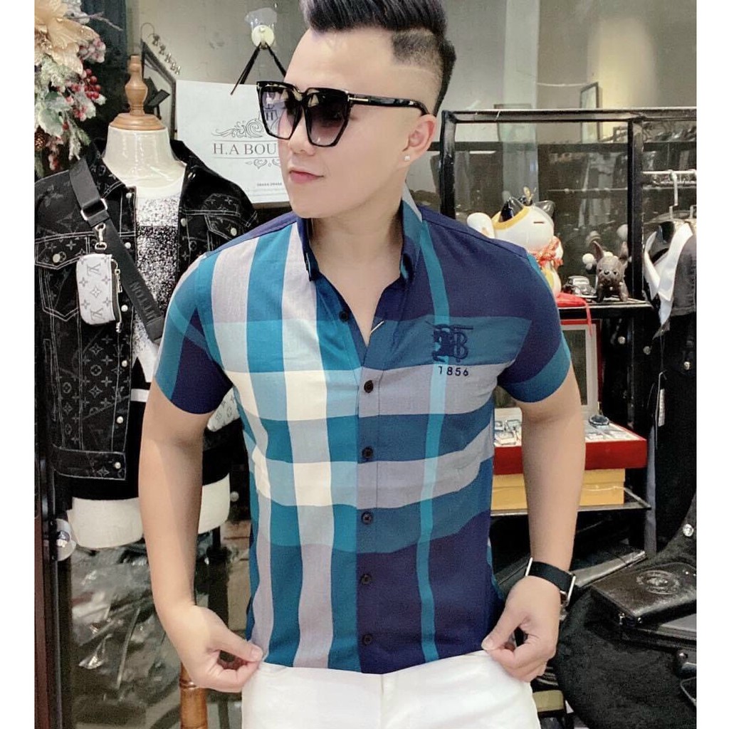 Áo Sơ Mi Nam Cao Cấp Hàn Quốc Họa Tiết Đẹp Vải Lụa Đẹp | BigBuy360 - bigbuy360.vn