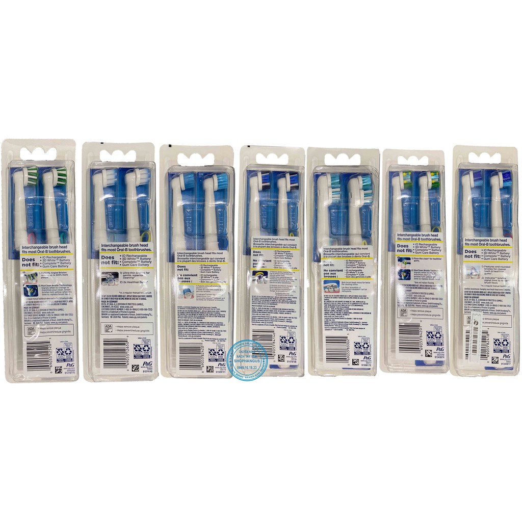 ĐẦU BÀN CHẢI ORAL-B MẪU MỚI Made in Germany