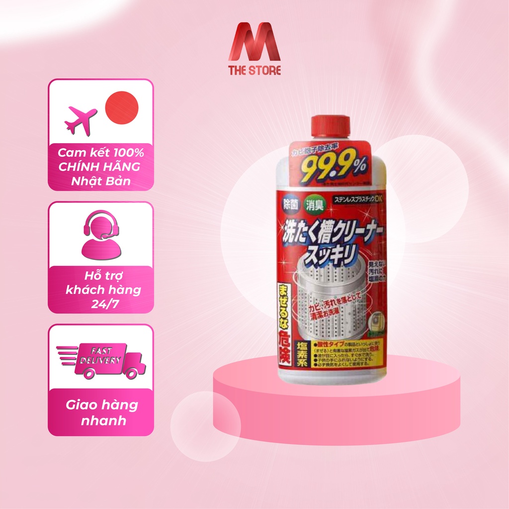 Dung dịch tẩy lồng máy giặt Nhật Bản (chai 550g)