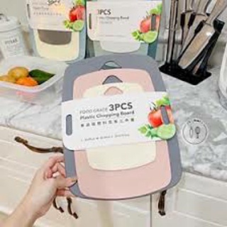 Combo 3 thớt nhựa kháng khuẩn 5D ecoco