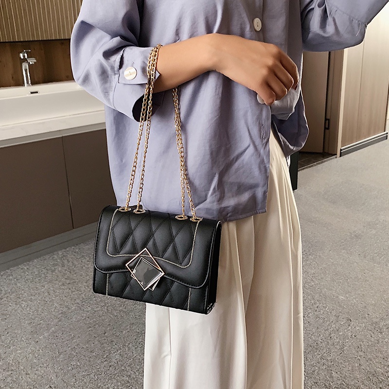 Túi Đeo Vai Hình Vuông Cỡ Nhỏ Phong Cách Phương Tây Hàn Quốc Thời Trang 2022 Cho Nữ