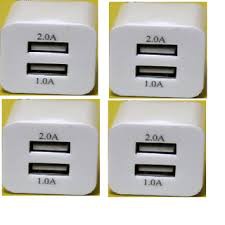 Cốc Sạc 2 cổng 5v 1A và 2A(White) bền đẹp