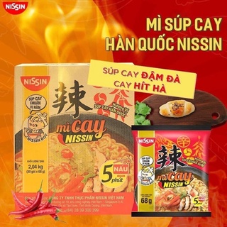 MÌ CAY NISSIN VỊ SÚP CAY HÀN QUỐC 30 gói x 6 lốc