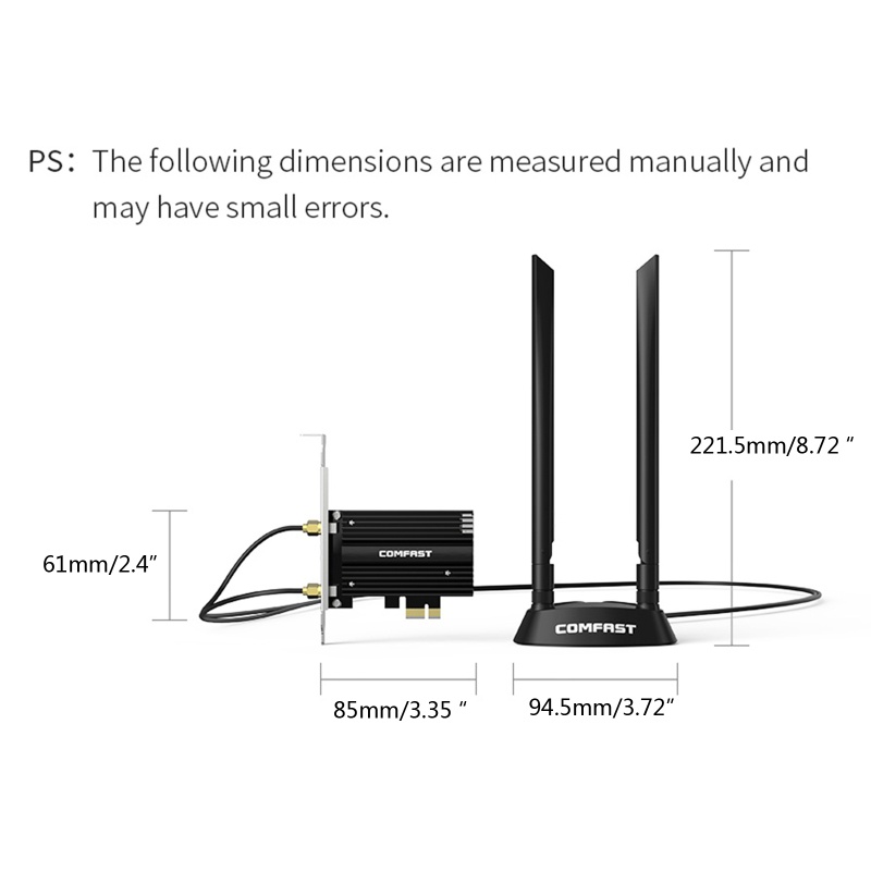 Usb Wifi Không Dây LI CF-AX180 Băng Tần Kép 2.4G / 5.8GHz 6 1800Mb