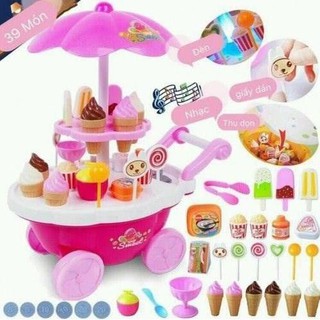 Đồ chơi xe đẩy kem có nhạc có đèn