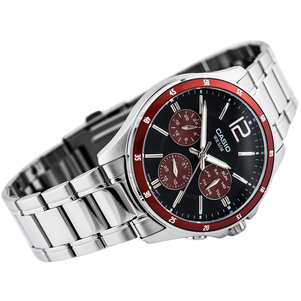 Đồng hồ nam dây kim loại Casio Standard chính hãng Anh Khuê MTP-1374D-5AVDF (43mm)