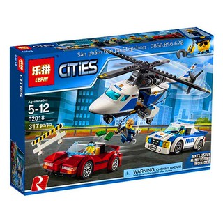 Bộ Lego Lắp Ghép Ninjago Siêu Máy Bay Cảnh Sát. Gồm 317 Chi Tiết. Lego Ninjago Lắp Ráp Đồ Chơi Cho Bé.