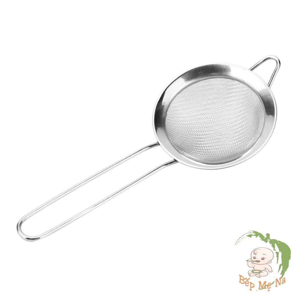 Ray lọc lược cháo inox cho bé, vợt lọc cháo, ray bột cho bé ăn dặm