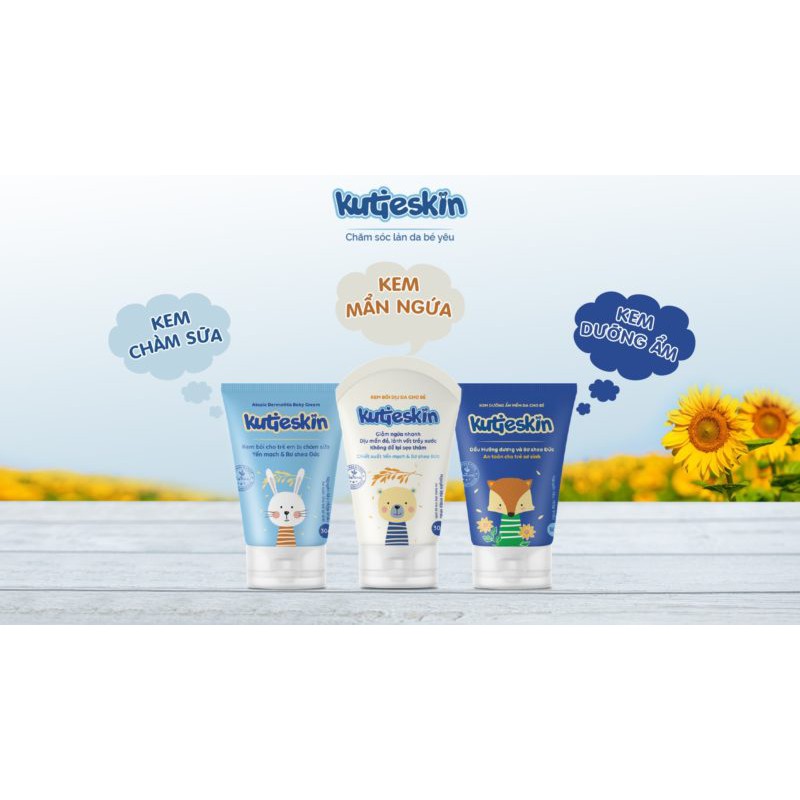 Kutieskin- Bộ sản phẩm chăm sóc làn da bé [DƯỠNG ẨM, CHÀM SỮA, NGỨA, HĂM, KUTIE SKIN] 30gr