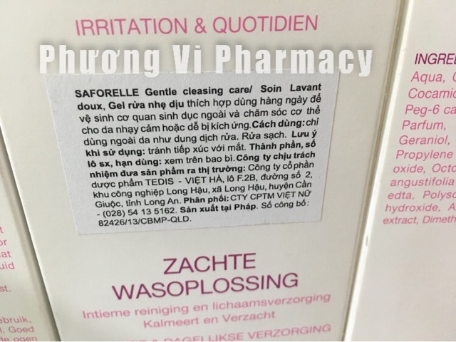 Dung dịch vệ sinh phụ nữ Saforelle