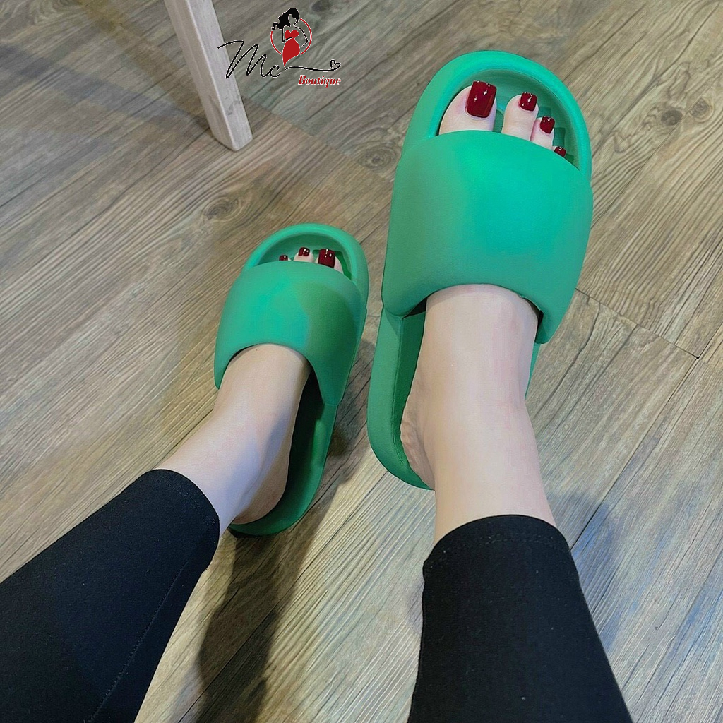 Dép bánh mì Eva, Dép bánh mì béo quai ngang màu xanh, hồng, trắng hàng Quảng Châu