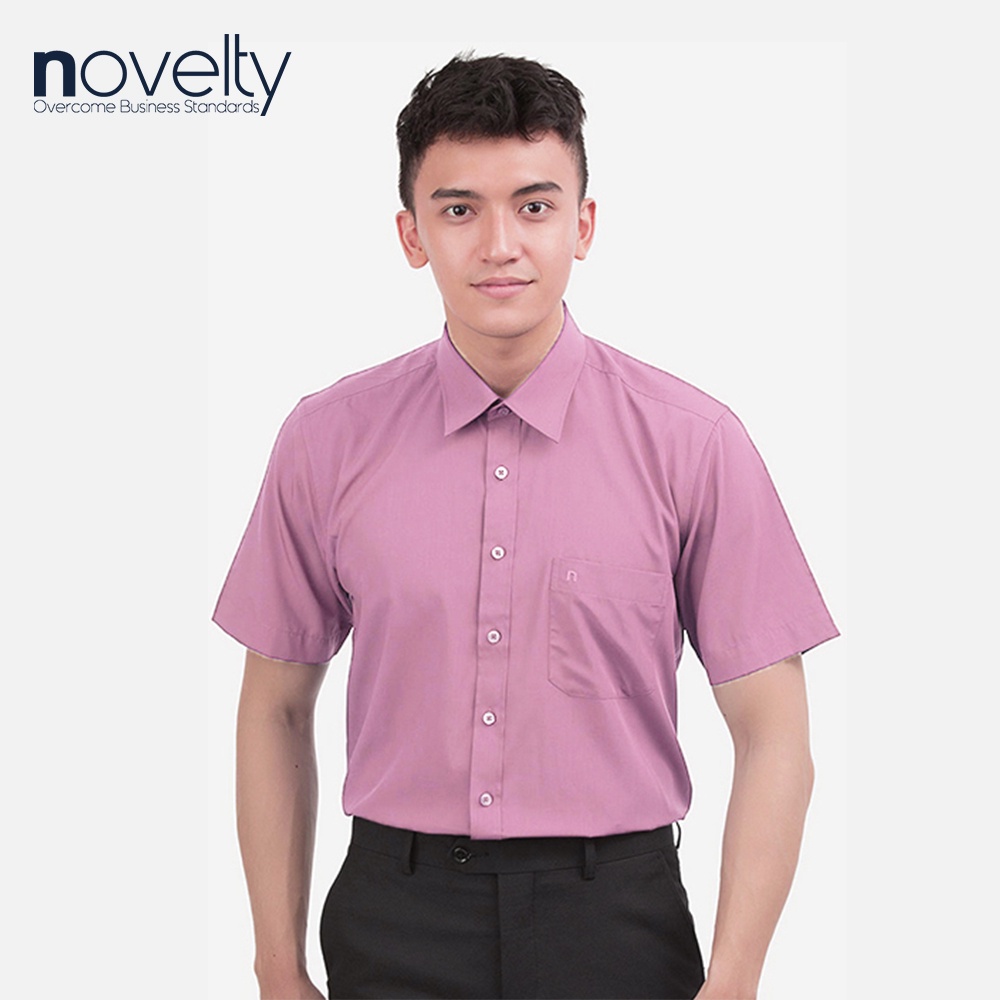 Áo sơ mi nam Novelty ngắn tay vạt bầu Regular fit 170282N