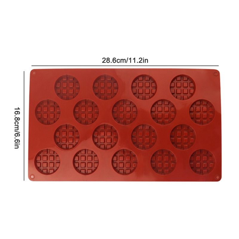 Khuôn Silicone Làm Bánh Waffle M DIY Hình Tròn Tiện Dụng