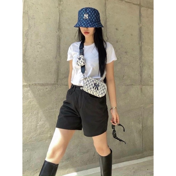 Túi Mlb monogram mini đeo chéo kèm ví nhỏ