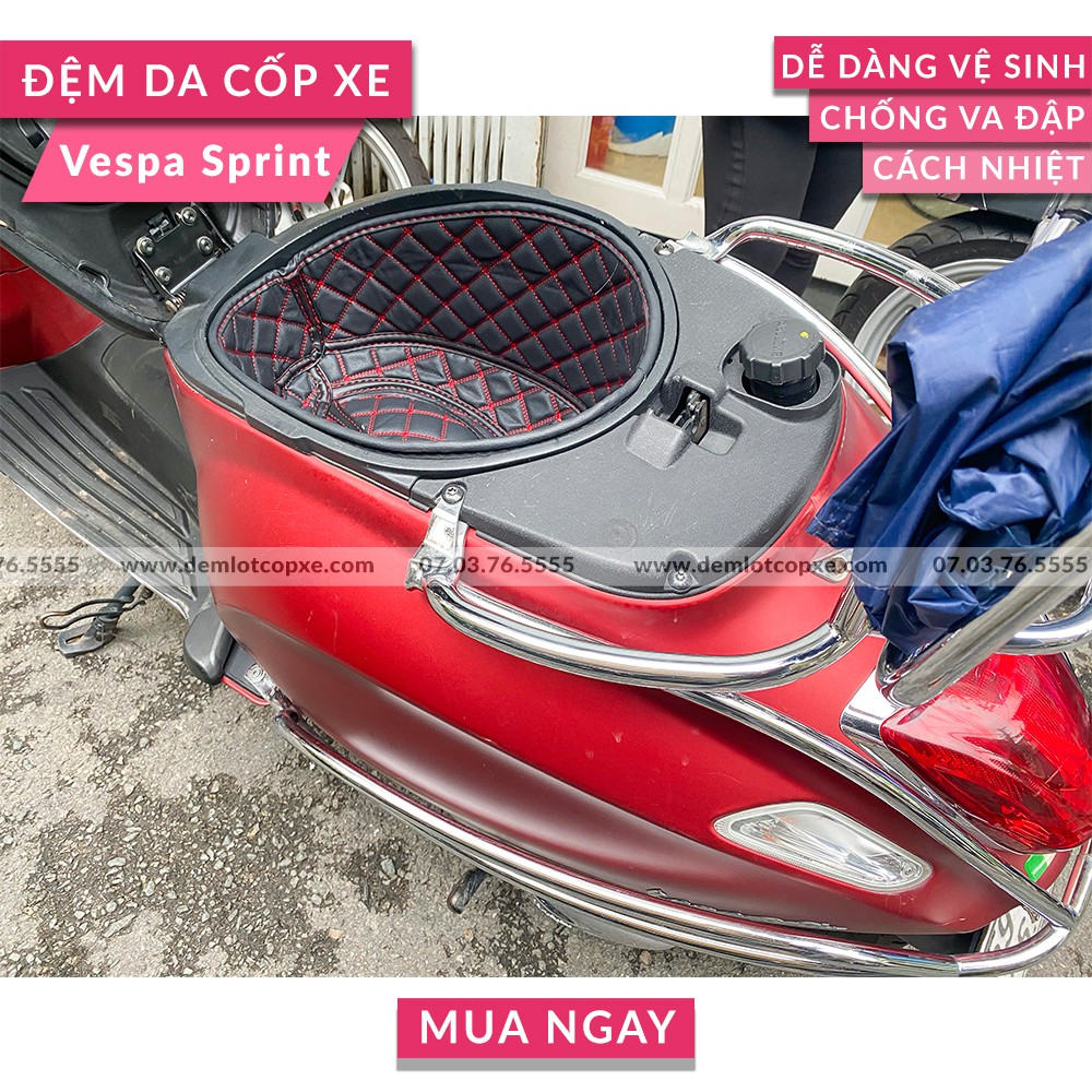 LÓT CỐP XE VESPA SPRINT - HÀNG GIA CÔNG TẠI XƯỞNG - BẢO HÀNH 1 NĂM