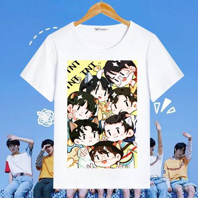 Áo thun phông trắng in hình TNT THỜI ĐẠI THIẾU NIÊN ĐOÀN thời trang phong cách idol thần tượng hoa ngữ M1
