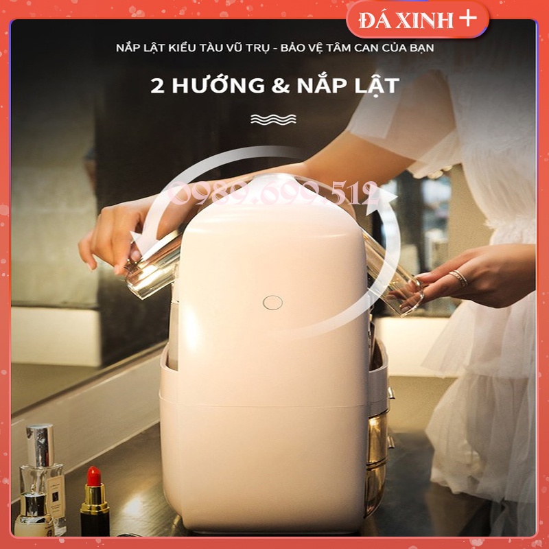 Tủ Đựng Mỹ Phẩm - Nước Hoa Có Nắp Đậy Chống Bụi Có 3 Ngăn Đựng Tiện Dụng - Siêu Xinh Hàng Nhập Khẩu Cao Cấp