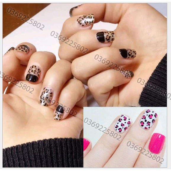 Sticker Trang trí móng Nail Mẫu Hổ - Báo