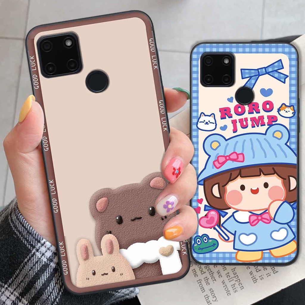 Ốp Realme C20 / C21Y bear brick, gấu đáng yêu, dễ thương