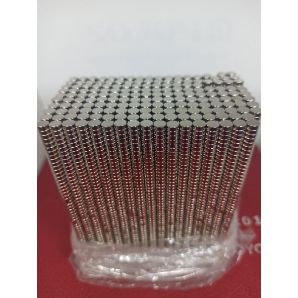 Combo 50 viên nam châm đất hiếm D5x2 mm siêu hít, hàng đẹp chuẩn kích thước