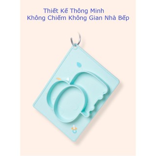 (FREESHIP ĐƠN 50K) Khay Hải Mã Silicon Chống Lật Cho Bé
