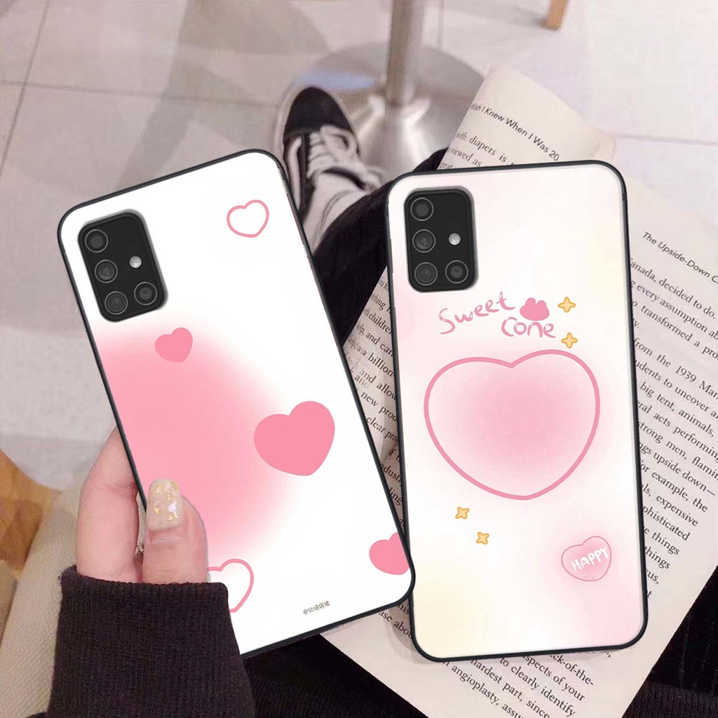 Ốp Samsung A31 / A51 / A71 in hình trái tim, caro kẹo ngọt đầy cá tính siêu đẹp siêu chất