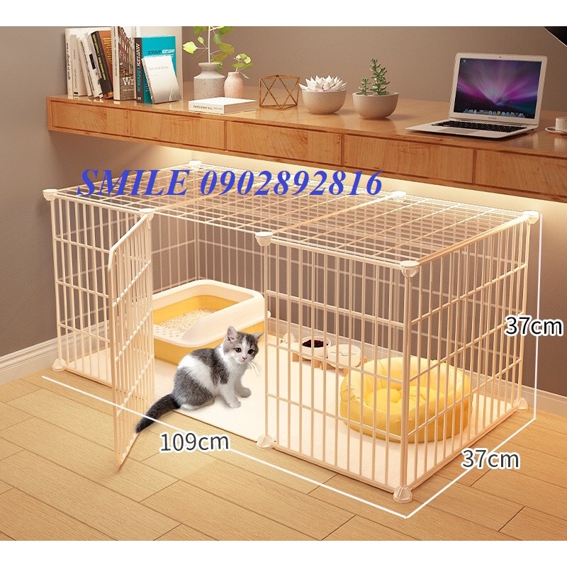 CHUỒNG,LỒNG,NHÀ LƯỚI THÉP GHÉP SƠN TĨNH ĐIỆN DÀNH CHO THÚ CƯNG CHÓ MÈO NHIỀU MÀU