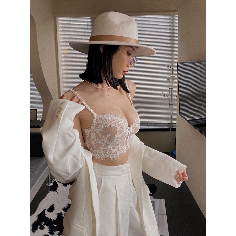 Áo 2 dây ren, cúp ngực bao xịn sò luôn , có gọng nâng ngực luôn, y hình 100% hàng bao đẹp🤓