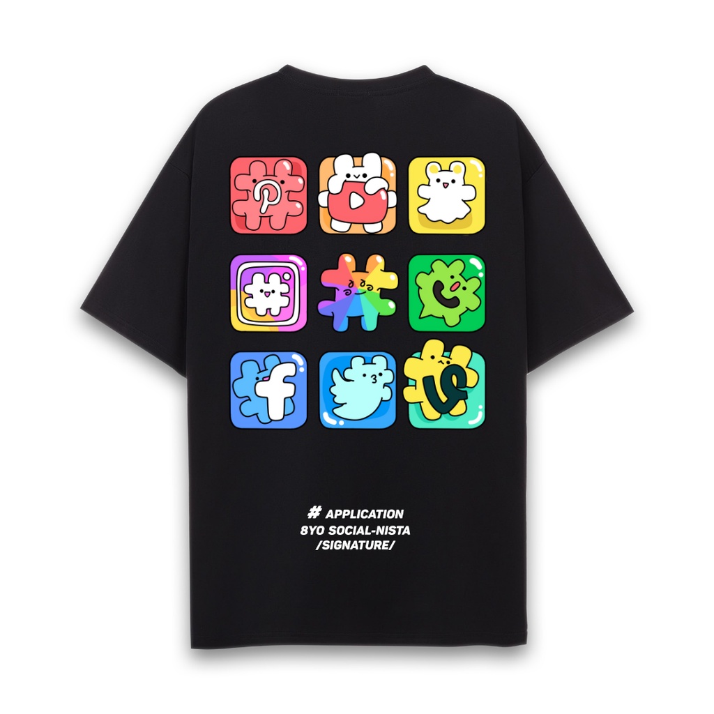 Áo thun 8YO SOCIAL-NISTA Tee nhiều màu