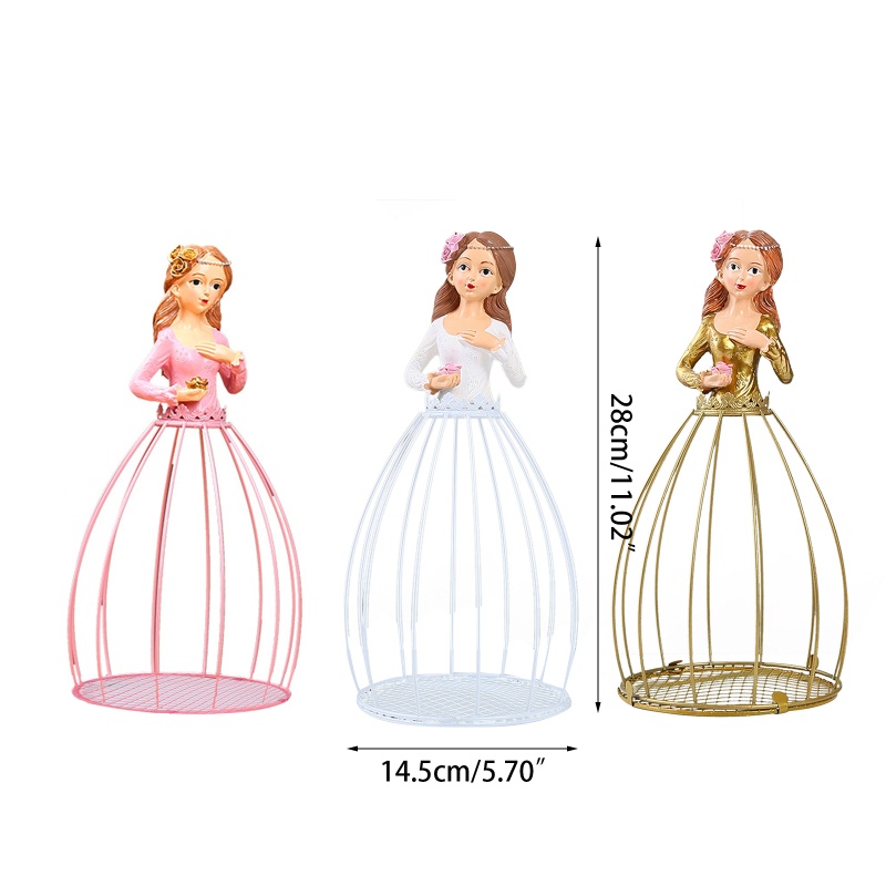 Chậu Hoa Bằng Kim Loại Kiểu Công Chúa Dùng Trang Trí Độc Đáo