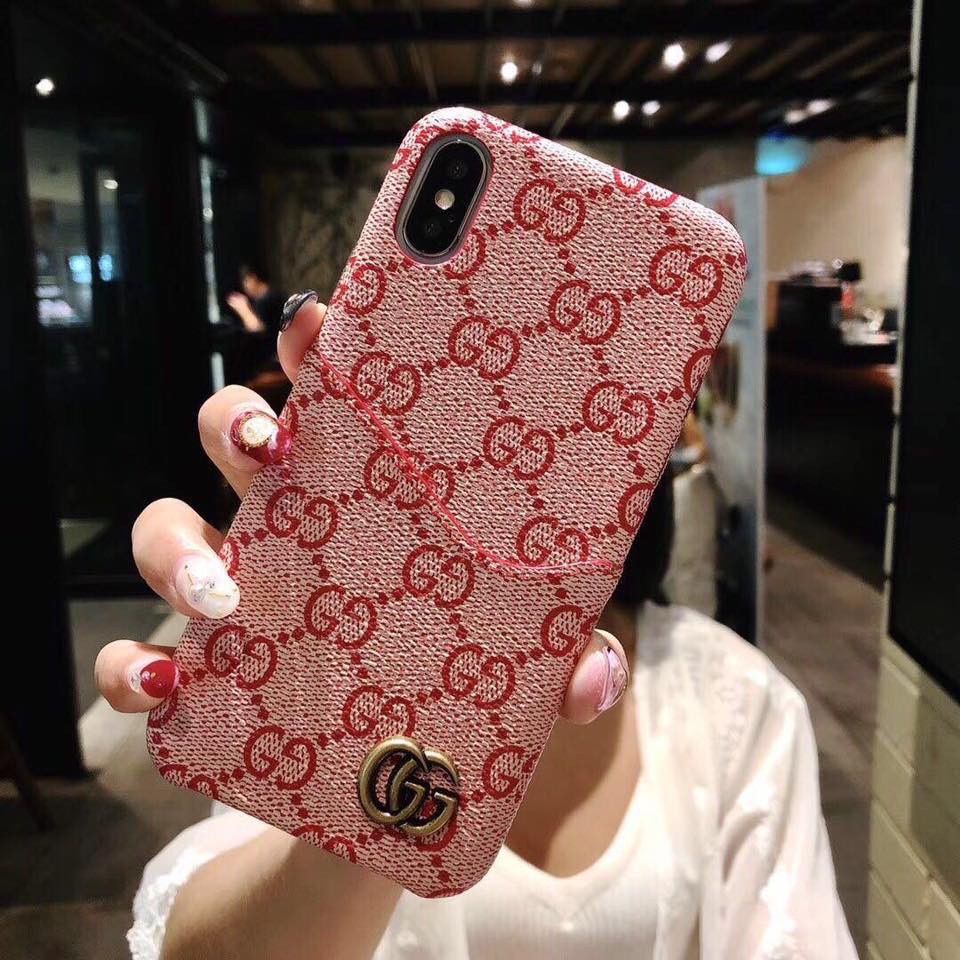 Ốp Lưng GUCCI Hồng Dành Cho Iphone XsMax