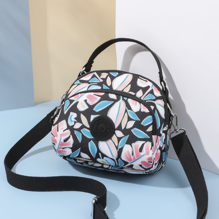 Túi Đeo Vai Bằng Vải Nylon In Họa Tiết Màu Sắc Phong Cách Mới Cho Nữ