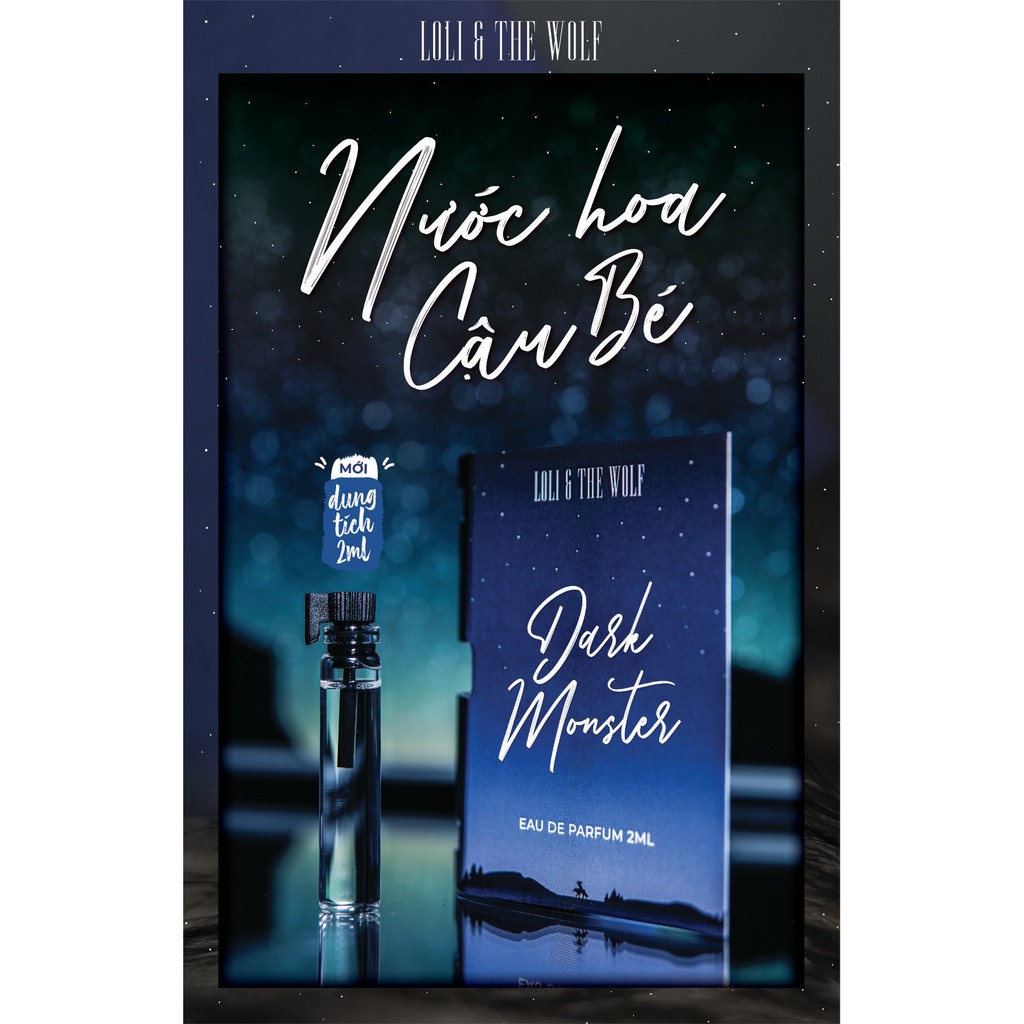 [Mã COS2704 giảm 8% đơn 250K] Nước hoa vùng kín nam Dark Monster chai 2ml nhỏ gọn tiện dụng - LOLI & THE WOLF | BigBuy360 - bigbuy360.vn