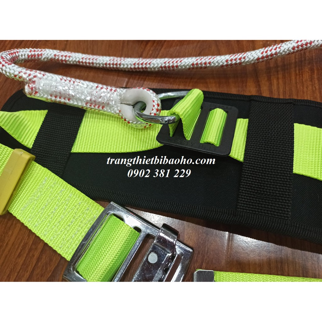 Dây an toàn nịt bụng móc nhôm có miếng đệm lưng (dây thừng)