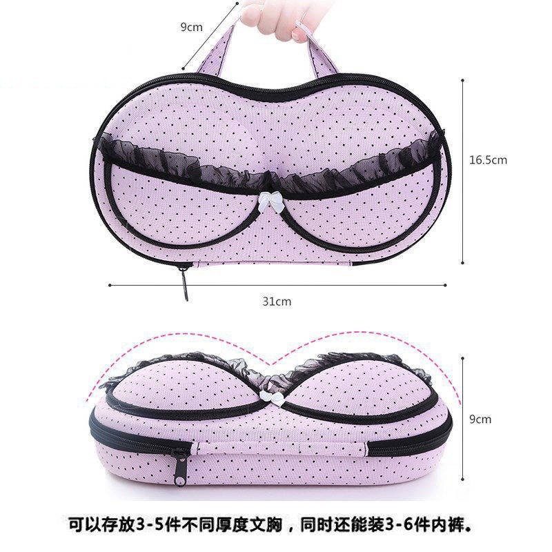 Cặp Đựng Quần Áo Lót Du Lịch Họa Tiết - Giữ Form, Bảo Vệ Dáng Áo Ngực Đắt Tiền