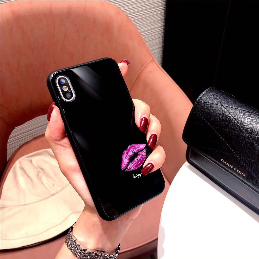Ốp Lưng iphone Kính Kiss Me dành cho ip 6 đến 14promax - k160