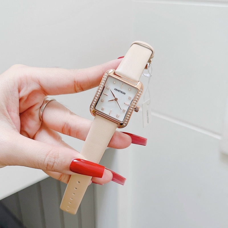 Đồng Hồ Nữ Armitron,Dây Da, Mặt Kính 27mm