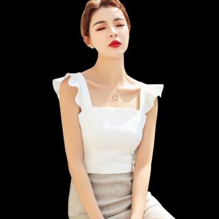 Áo yếm tay bèo