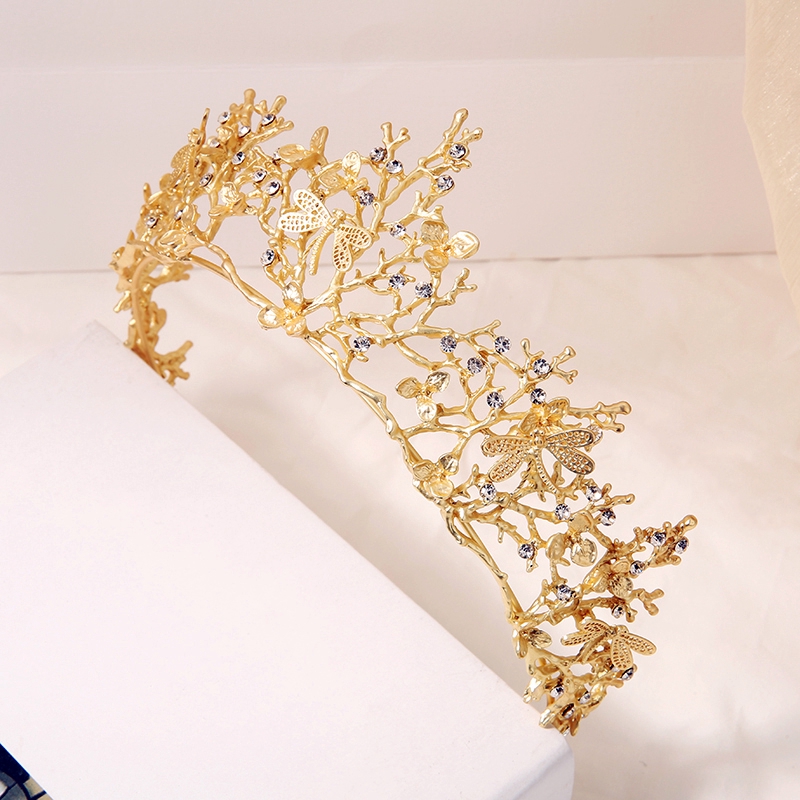 Vương Miện Mạ Vàng Sang Trọng Phong Cách Vintage