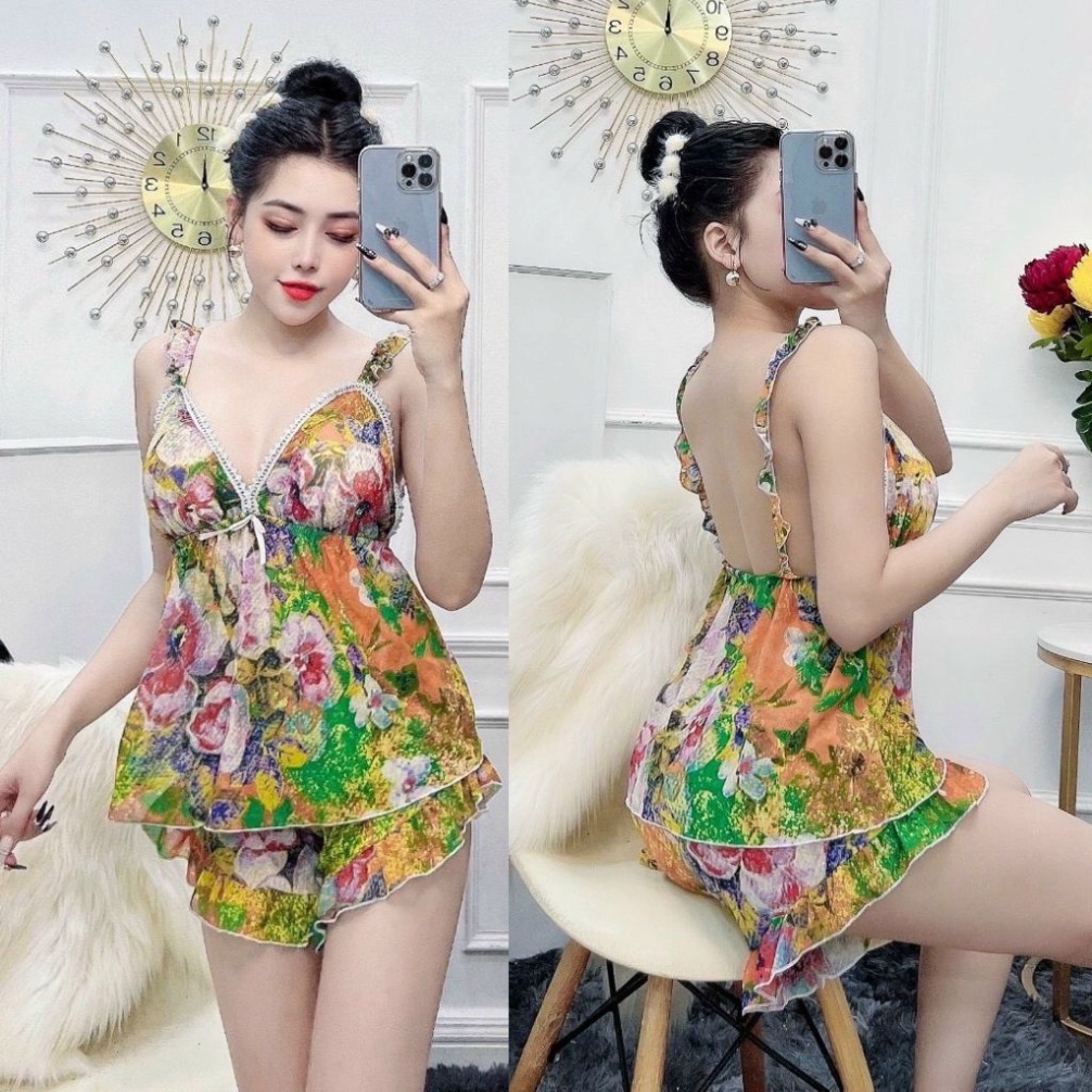 Đồ ngủ sexy❣️FREE SHIP❣️Đồ mặc nhà phi lụa mềm mại Hàng Được Tuyển Chọn