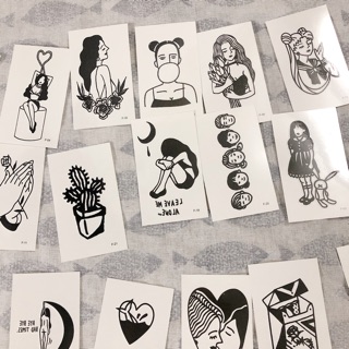 Set 30 tấm hình xăm dán mini