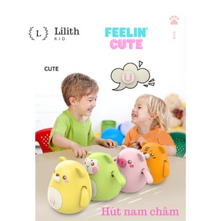 Đồ chơi trẻ em - [ Đàn gấu đáng yêu ] - Hỗ trợ nam châm, tự di chuyển và lật đật cân bằng.